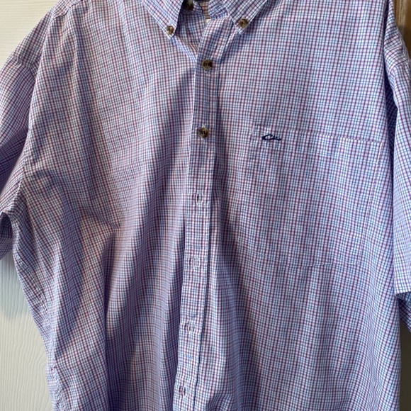 MENS DRAKE WATERFOWL BUTTON DOWN SHORT SLEEVE SHIRT SIZE XL - Picture 2 of 3